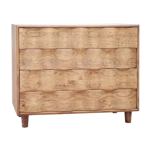 Crawford Mid Century Accent Chest with Inset Handles