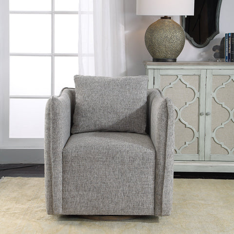 Timeless Minimalist Upholstered Accent Chair with Plinth Base