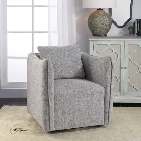 Timeless Minimalist Upholstered Accent Chair with Plinth Base