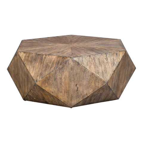 Uttermost Volker Hexagonal Drum Coffee Table