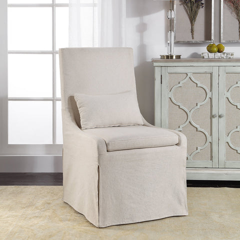 Parsons Timeless Minimalist Contemporary Slipper Accent Chair