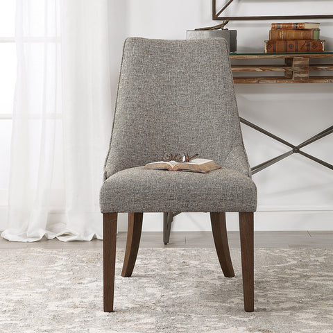 Timeless Minimalist Parsons Slipper Chair with Tapered Legs