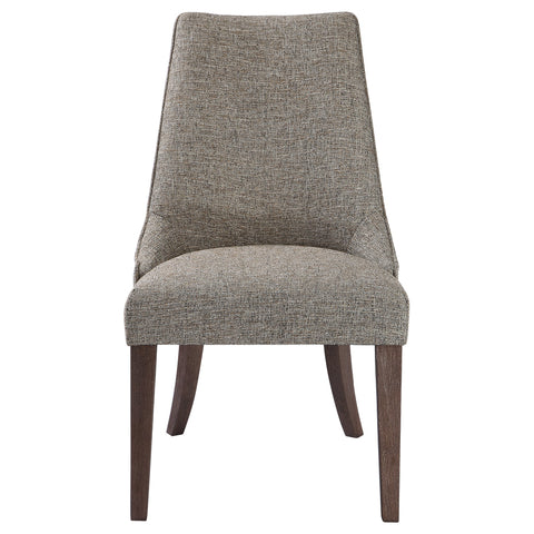 Timeless Minimalist Parsons Slipper Chair with Tapered Legs