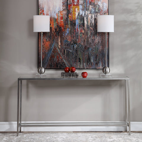 Uttermost Timeless Minimalist Beveled Entryway Console
