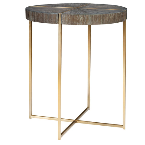 Uttermost Taja Timeless Minimalist Round Contemporary Accent Table - 20 W