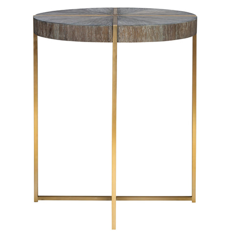 Uttermost Taja Timeless Minimalist Round Contemporary Accent Table - 20 W