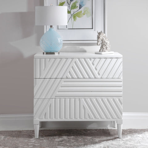 Colby Modern Accent Chest with Inset Handles