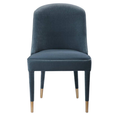 Timeless Minimalist Modern Dome Back Armless Dining Side Chair