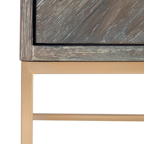 Armistead Herringbone Accent Chest with Pull Handles