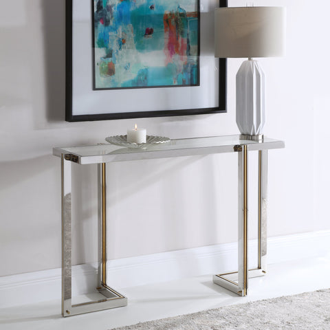 Locke Modern Entryway Console with Frame Base