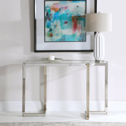 Locke Modern Entryway Console with Frame Base