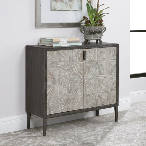 Laurentia Modern Two-tone Accent Cabinet