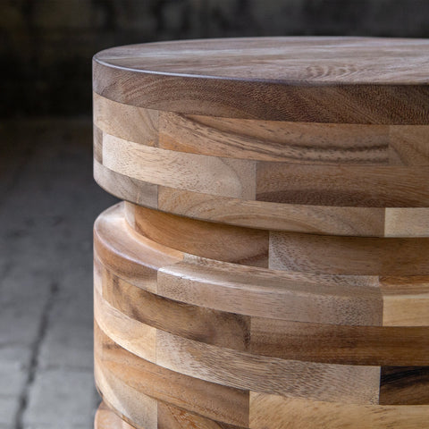 Uttermost Boone Organic Drum Drink Table