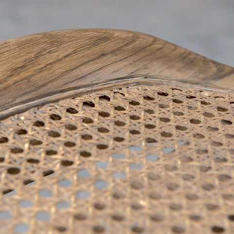 Soft Scandinavian Hand Woven Oak Lounge Bench