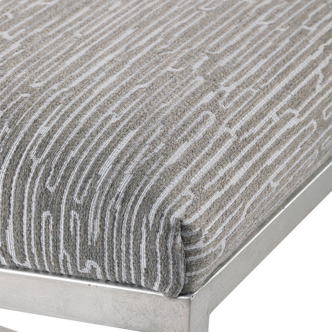 Timeless Minimalist Modern Accent Bench with Brushed Finish