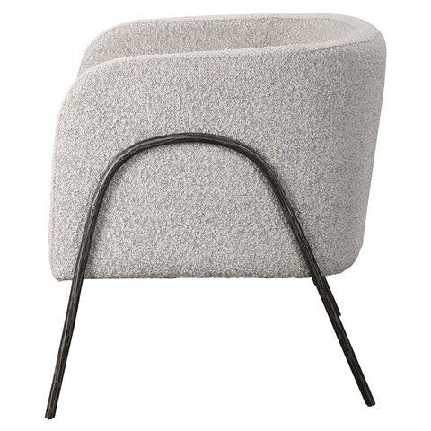 Soft Scandinavian Barrel Upholstered Accent Chair