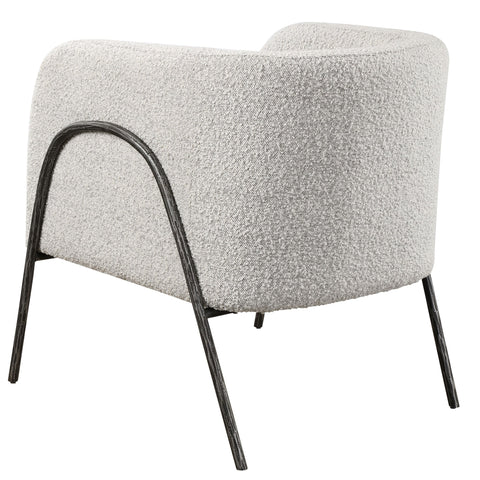 Soft Scandinavian Barrel Upholstered Accent Chair