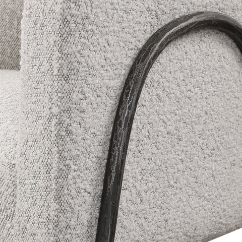 Soft Scandinavian Barrel Upholstered Accent Chair