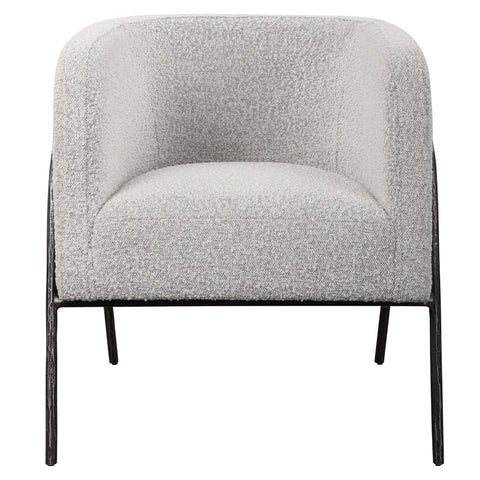 Soft Scandinavian Barrel Upholstered Accent Chair