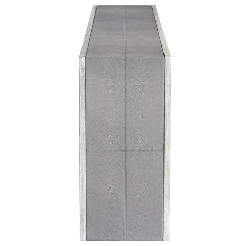Uttermost Aerina Shagreen Entryway Console for Contemporary Spaces