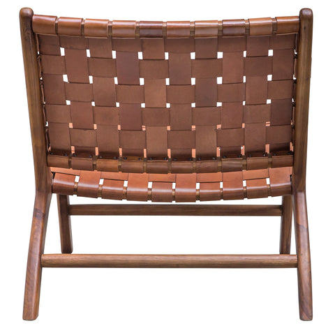 Timeless Minimalist Mid Century Woven Slat Back Accent Chair