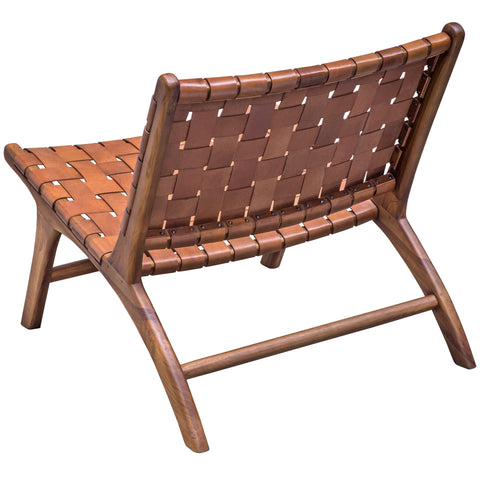 Timeless Minimalist Mid Century Woven Slat Back Accent Chair