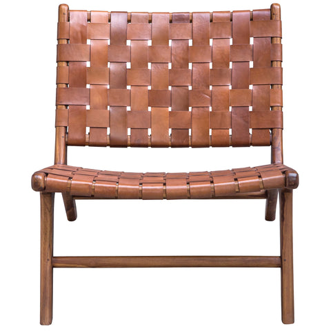 Timeless Minimalist Mid Century Woven Slat Back Accent Chair