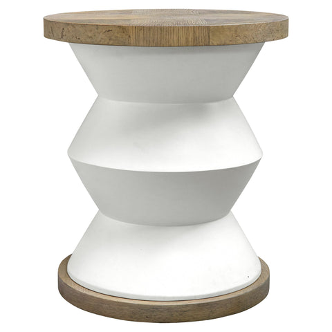 Uttermost Spool Modern Geometric Round Center Table