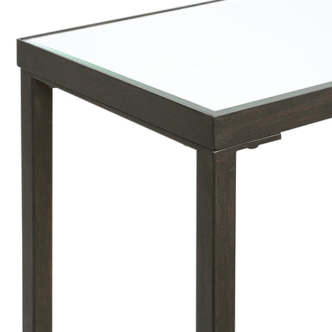 Uttermost Edge Timeless Minimalist Beveled Entryway Console - 60 W