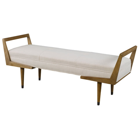 Timeless Minimalist Mid Century Tufted Lounge Bench