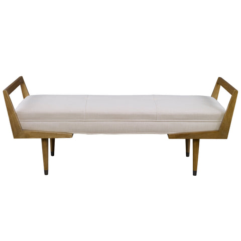 Timeless Minimalist Mid Century Tufted Lounge Bench