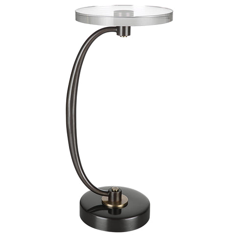 Uttermost Waveney Timeless Minimalist Modern Curved Drink Table