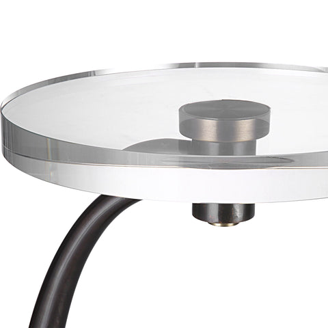 Uttermost Waveney Timeless Minimalist Modern Curved Drink Table