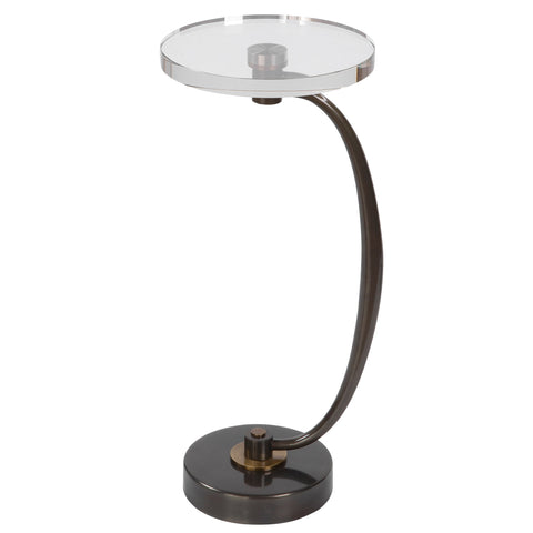 Uttermost Waveney Timeless Minimalist Modern Curved Drink Table