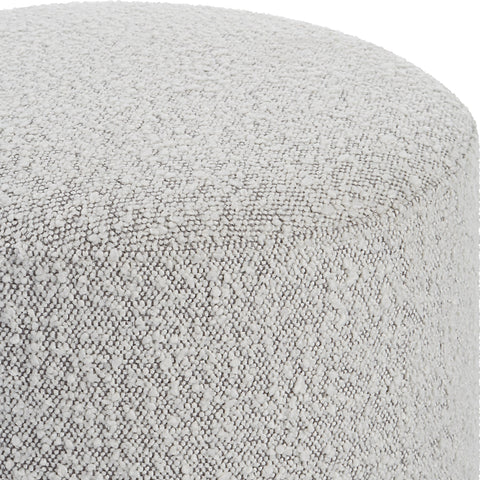 Space Saving Modern Pouf Ottoman with Plinth Base