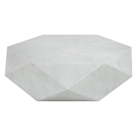 Volker Modern Hexagonal Drum Coffee Table