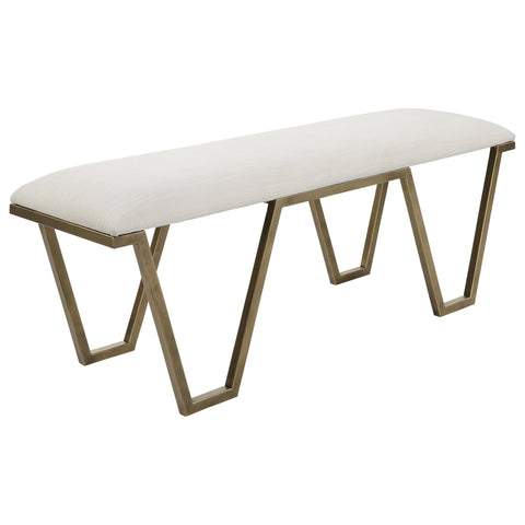 Timeless Minimalist Contemporary Upholstered Accent Bench