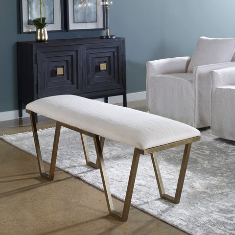 Timeless Minimalist Contemporary Upholstered Accent Bench