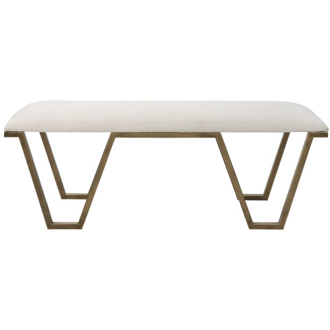 Timeless Minimalist Contemporary Upholstered Accent Bench