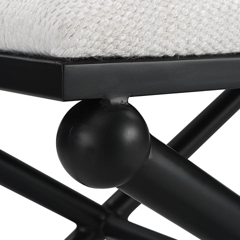 Andrews Timeless Minimalist Upholstered Accent Bench