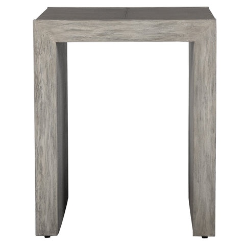 Uttermost Aerina Modern Shagreen Square End Table - 20 W