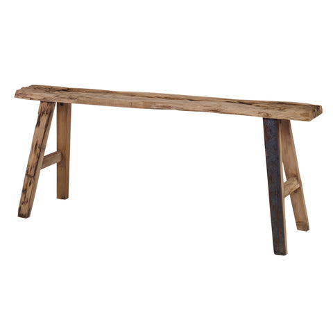 Timeless Minimalist Rustic Handmade Distressed Accent Bench
