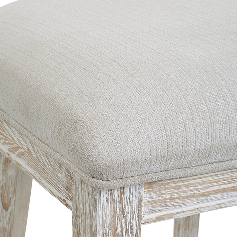 Timeless Minimalist Modern Upholstered Pine Counter Stool