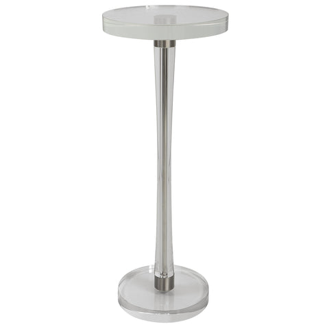 Uttermost Pria Crystal Embellished Drum Drink Table