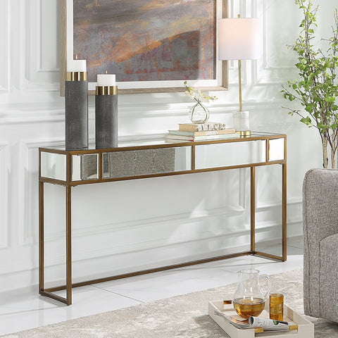 Reflect Contemporary Mirrored Entryway Console