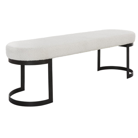 Timeless Minimalist Modern Upholstered Lounge Bench