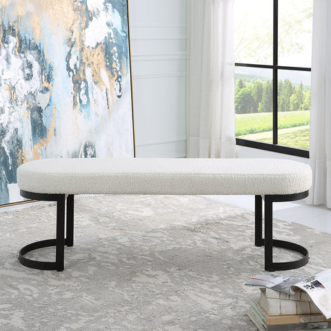 Timeless Minimalist Modern Upholstered Lounge Bench