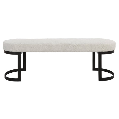 Timeless Minimalist Modern Upholstered Lounge Bench