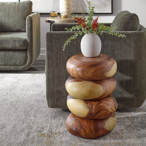 Uttermost Carrillo Nature-Driven Modernist Contemporary Freeform End Table - 20 W