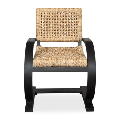 Timeless Minimalist Bohemian Oak Cantilever Armchair